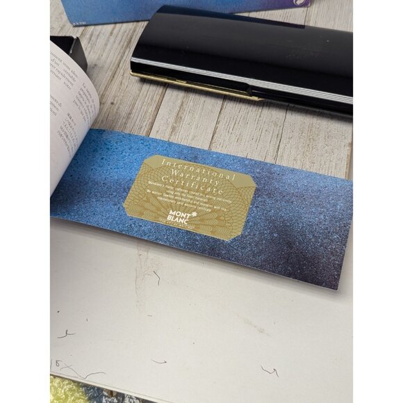 Used Mont Blanc Pen Presentation Box, Service Booklet, Storage Box ** BOX ONLY - Picture 15 of 15